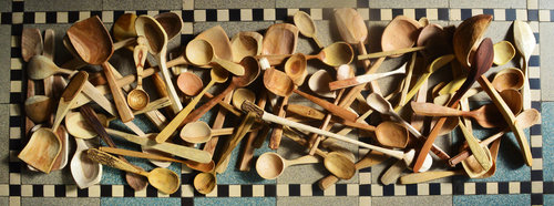 Lepelsnijden: groenhoutbewerking bij Het Lepelhuis © Harald Lamon