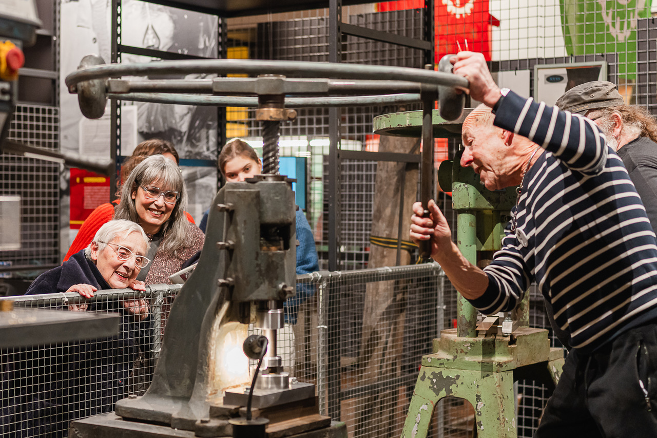 Demonstratie in het Industriemuseum (c) Martin Corlazzoli